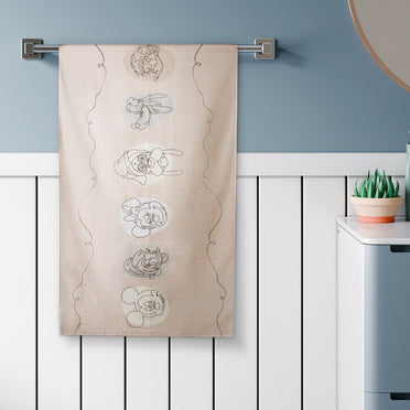 Kids 100% Cotton Bath Towel, 380 GSM, Character, Beige