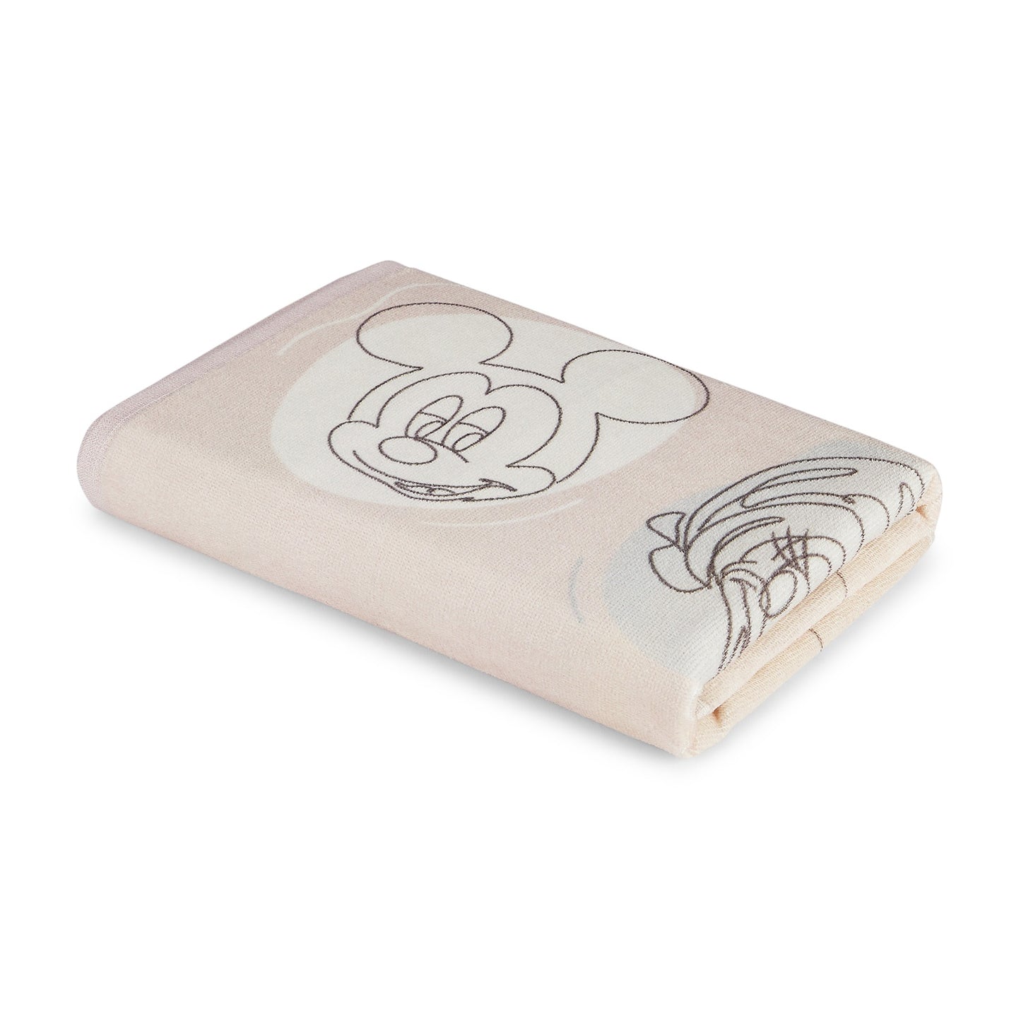Kids 100% Cotton Bath Towel, 380 GSM, Character, Beige
