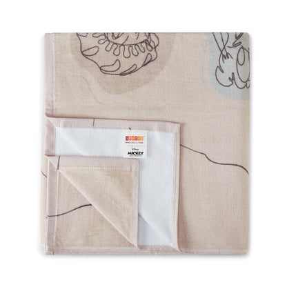 Kids 100% Cotton Bath Towel, 380 GSM, Character, Beige