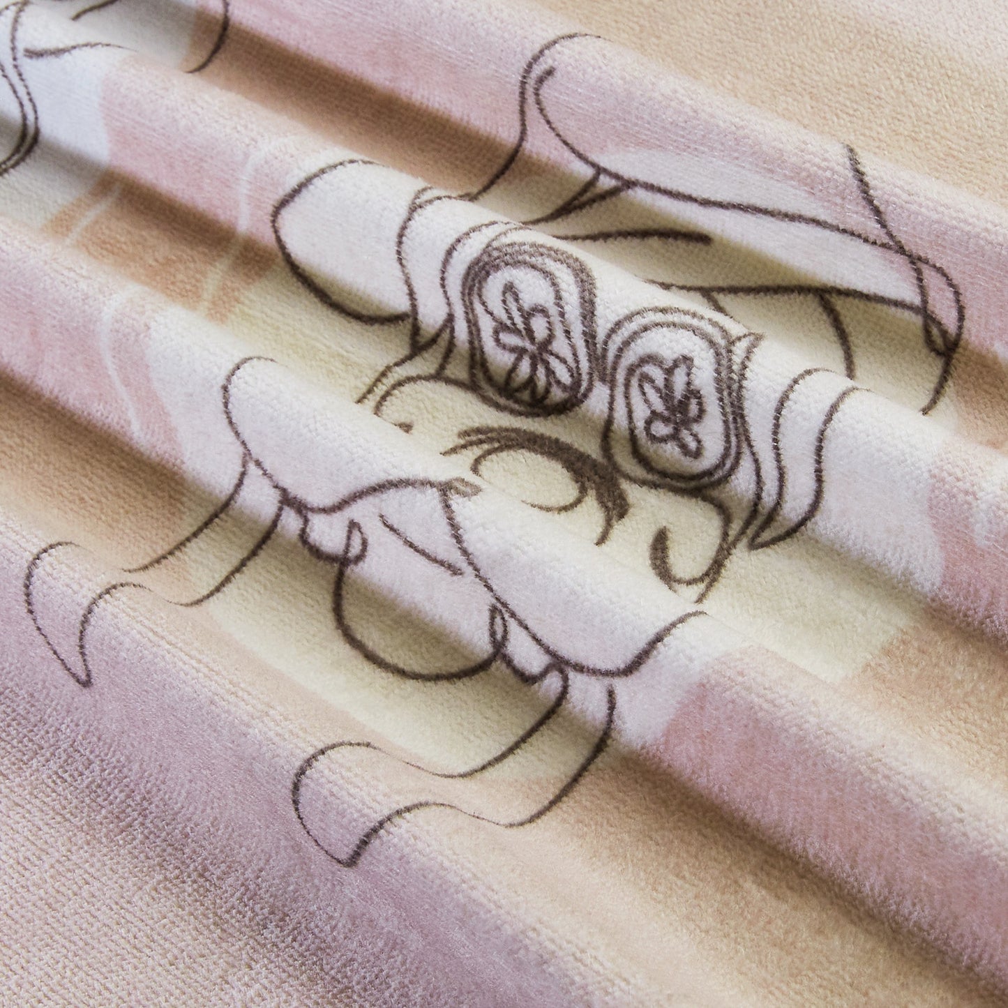 Kids 100% Cotton Bath Towel, 380 GSM, Character, Beige