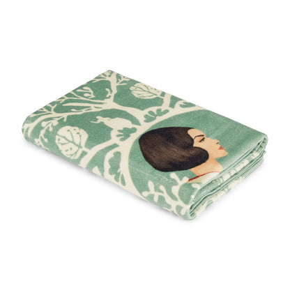 Kids 100% Cotton Bath Towel, 380 GSM, Character, Light Green