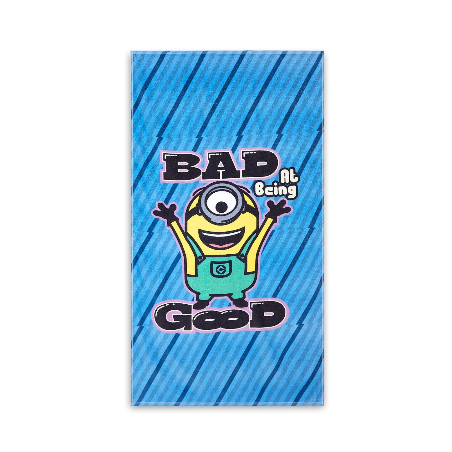 Kids 100% Cotton Bath Towel, 380 GSM, Character, Blue