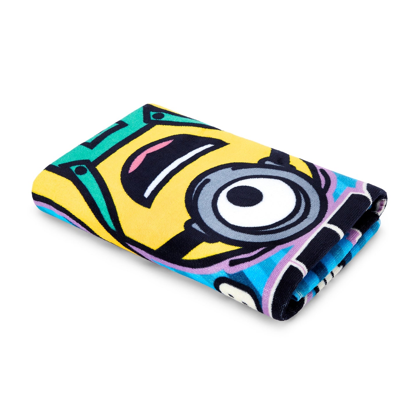 Kids 100% Cotton Bath Towel, 380 GSM, Character, Blue