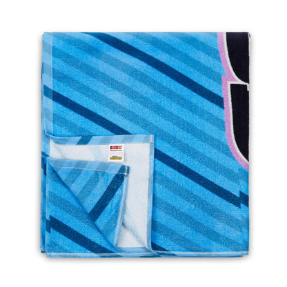 Kids 100% Cotton Bath Towel, 380 GSM, Character, Blue