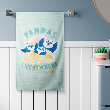 Kids 100% Cotton Bath Towel, 380 GSM, Character, Light Blue