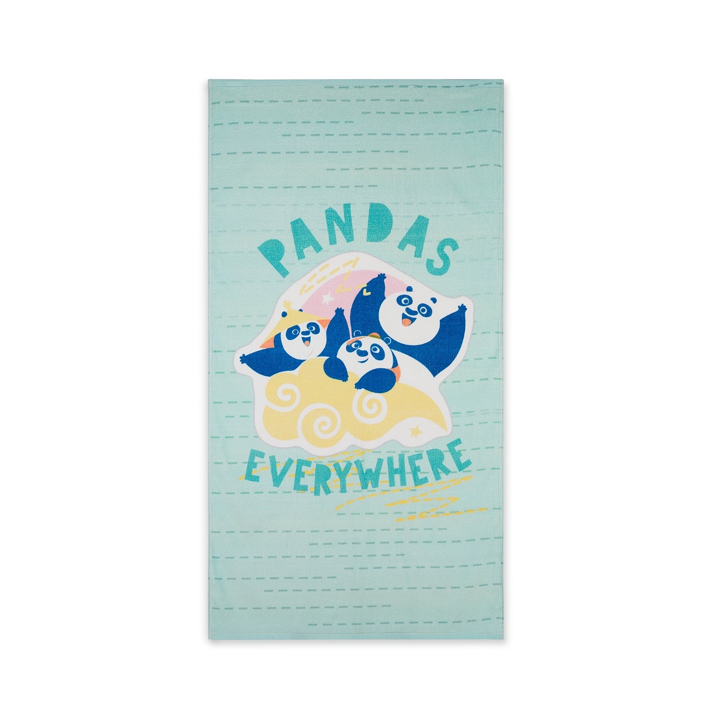 Kids 100% Cotton Bath Towel, 380 GSM, Character, Light Blue