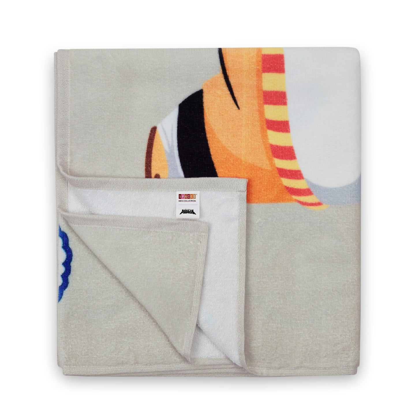 Kids 100% Cotton Bath Towel, 380 GSM, Character, Brown