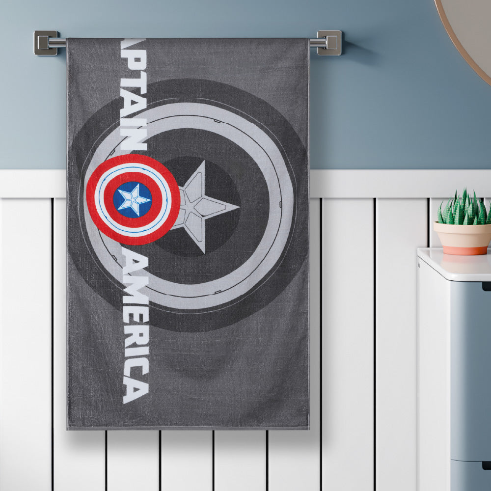Teenz 100% Cotton Bath Towel, 450 GSM, Character, Dark Grey