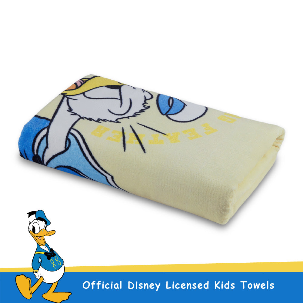 Teenz 100% Cotton Bath Towel, 450 GSM, Character, Light Yellow
