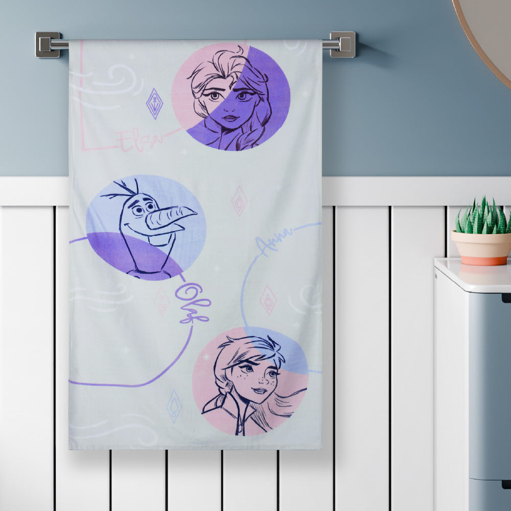 Teenz 100% Cotton Bath Towel, 450 GSM, Character, Cream