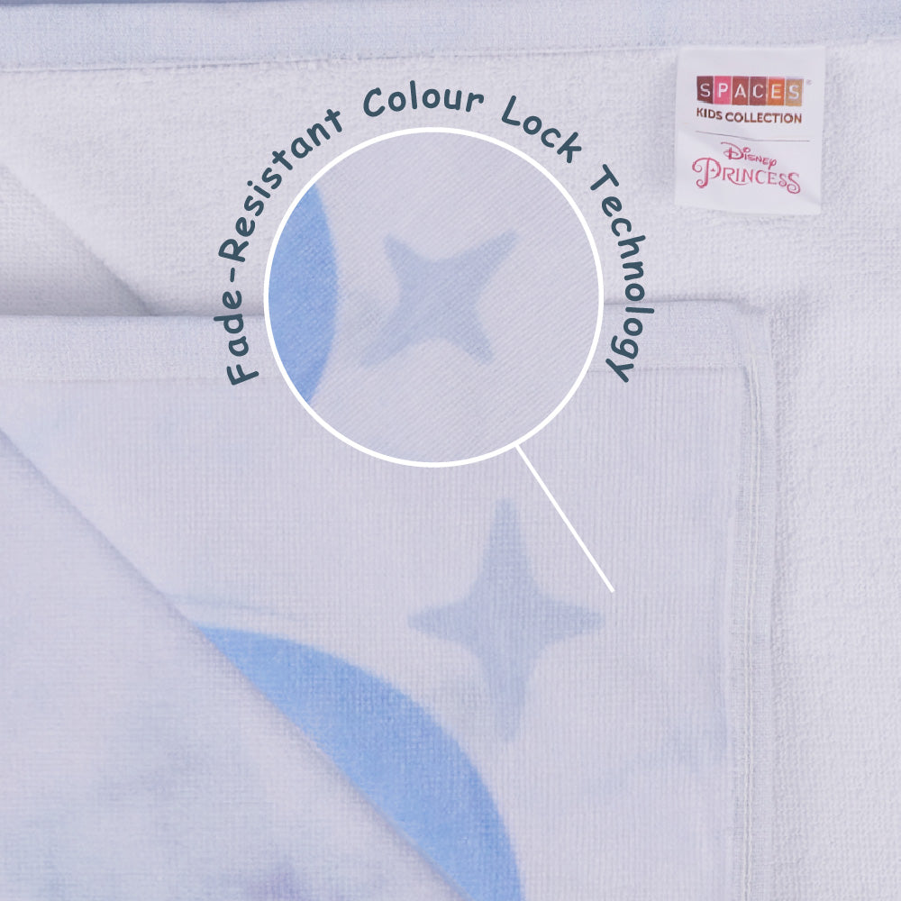 Teenz 100% Cotton Bath Towel, 450 GSM, Character, Light Blue