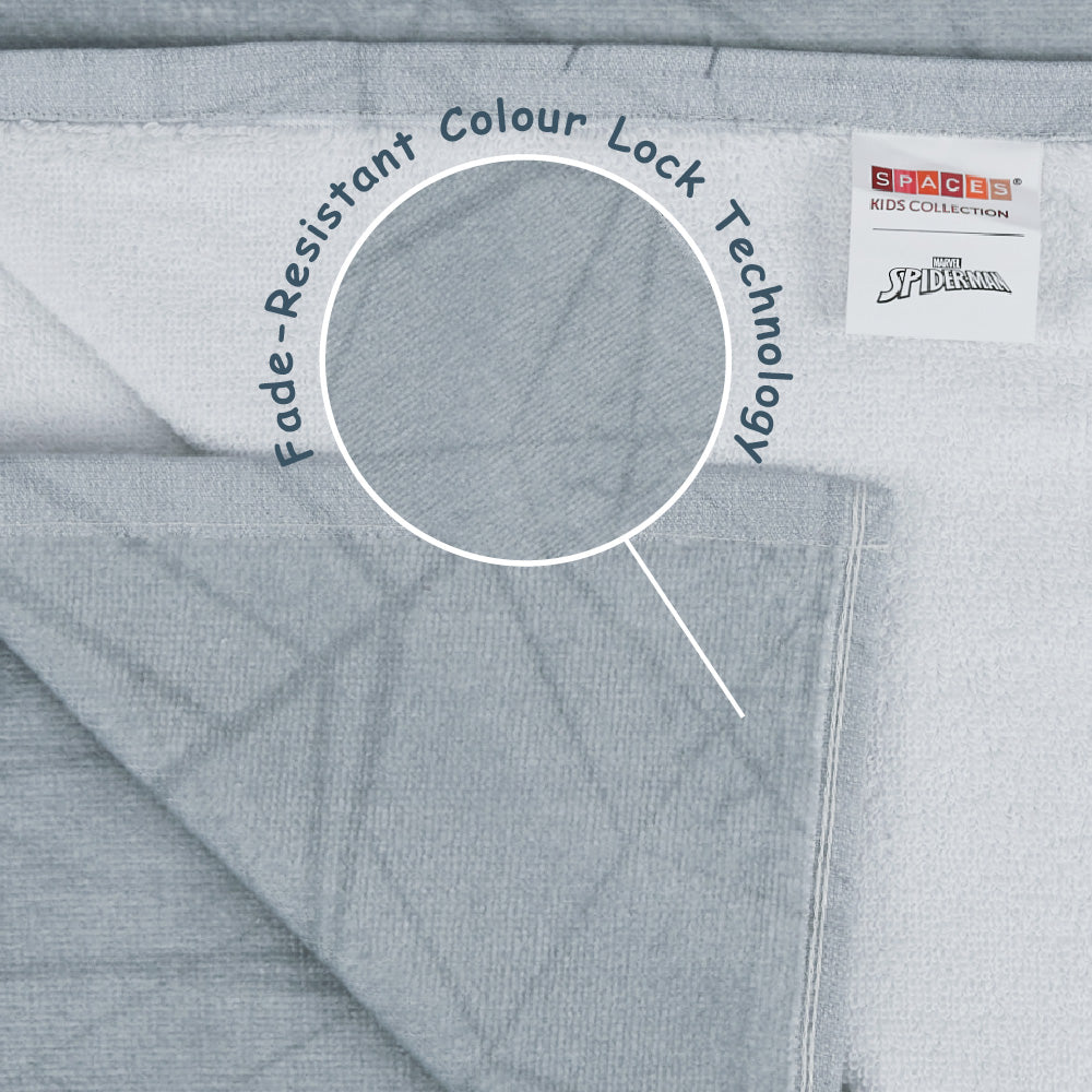Teenz 100% Cotton Bath Towel, 450 GSM, Character, Grey
