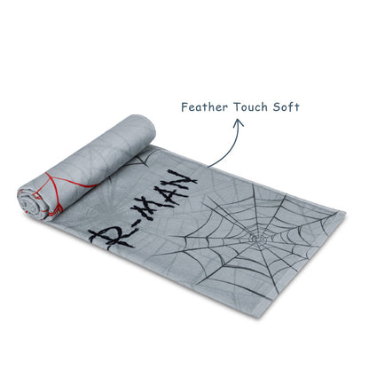 Teenz 100% Cotton Bath Towel, 450 GSM, Character, Grey