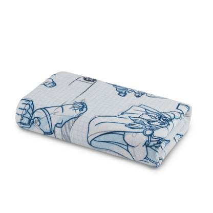 Teenz 100% Cotton Bath Towel, 450 GSM, Character, Light Blue