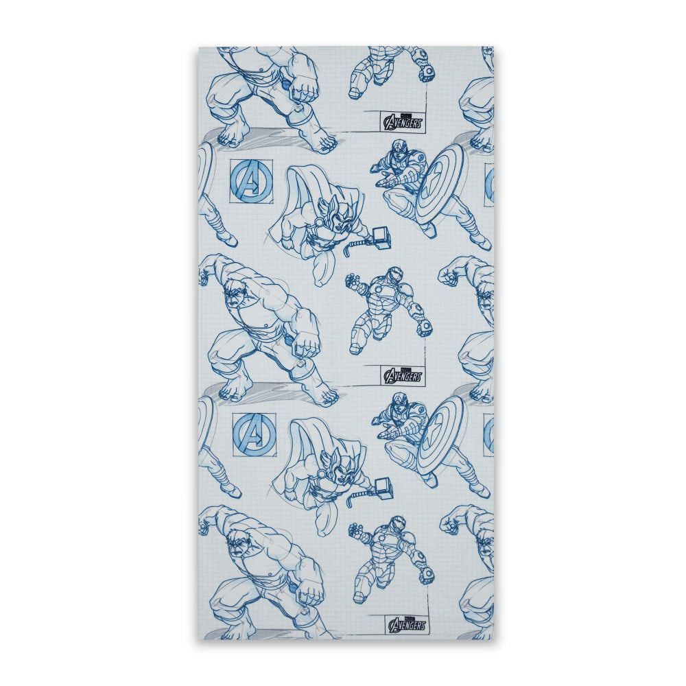 Teenz 100% Cotton Bath Towel, 450 GSM, Character, Light Blue
