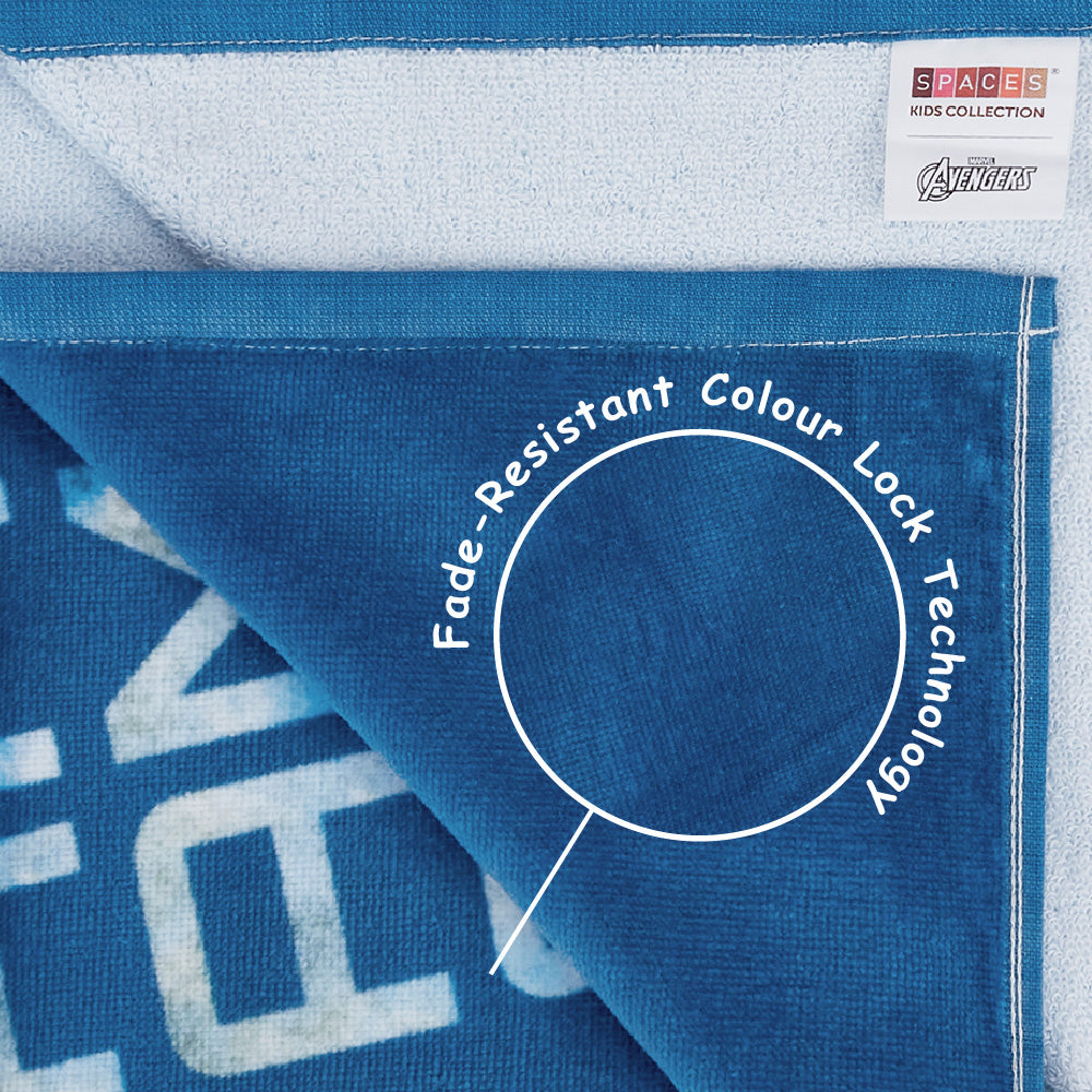 Teenz 100% Cotton Bath Towel, 450 GSM, Character, Blue