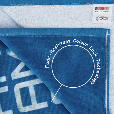 Teenz 100% Cotton Bath Towel, 450 GSM, Character, Blue