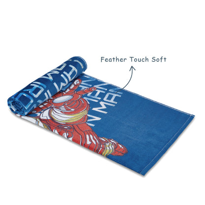 Teenz 100% Cotton Bath Towel, 450 GSM, Character, Blue