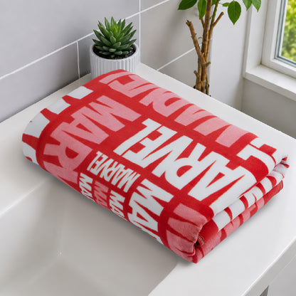 Teenz 100% Cotton Bath Towel, 450 GSM, Character, Red