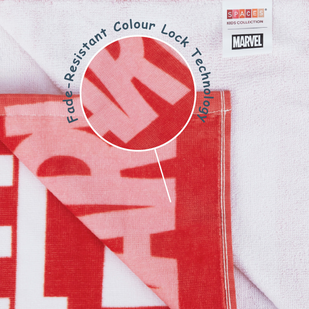 Teenz 100% Cotton Bath Towel, 450 GSM, Character, Red