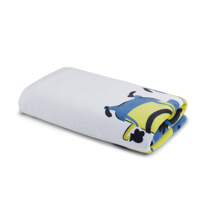 Teenz 100% Cotton Bath Towel, 450 GSM, Character, Blue