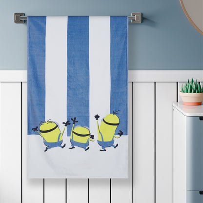 Teenz 100% Cotton Bath Towel, 450 GSM, Character, Blue