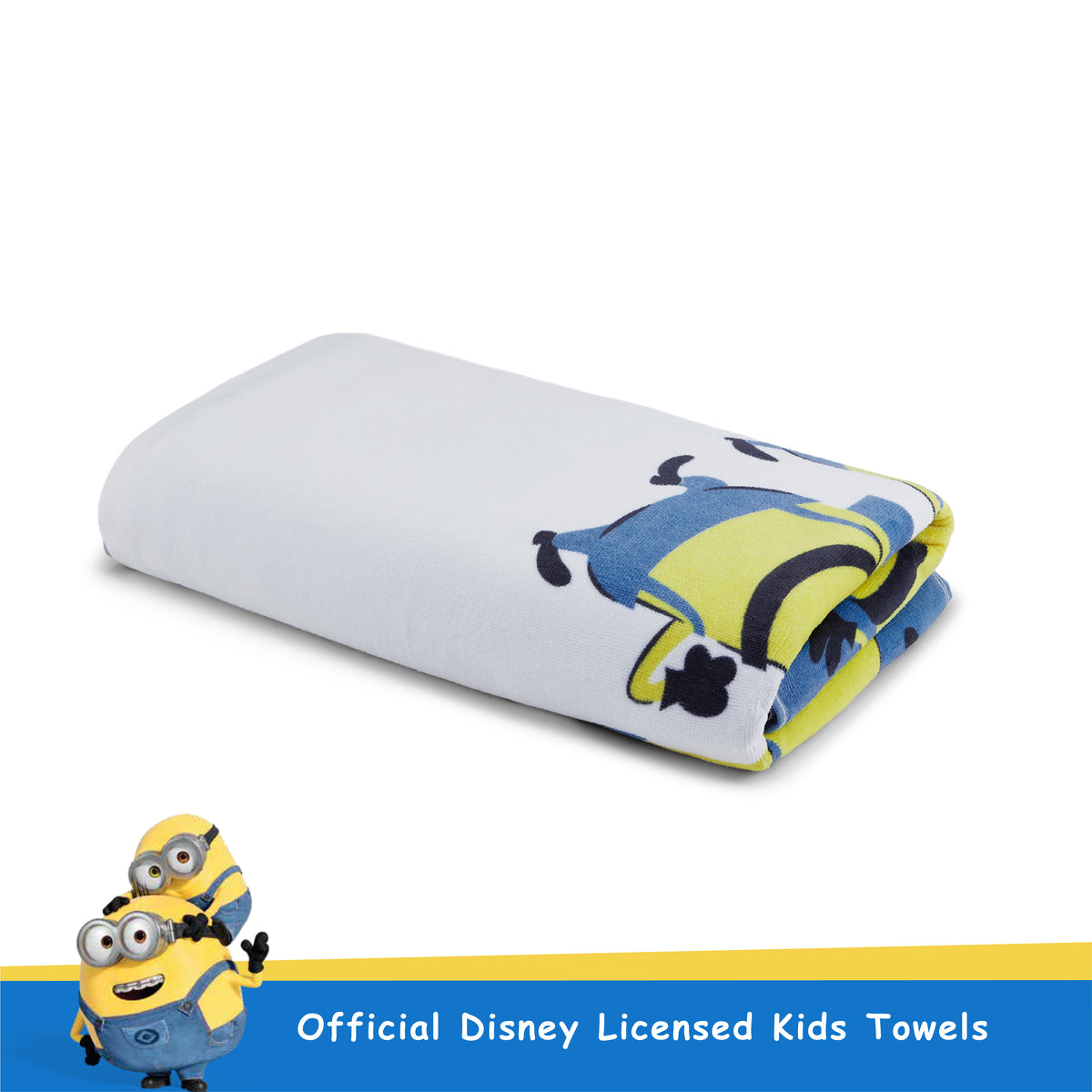Teenz 100% Cotton Bath Towel, 450 GSM, Character, Blue