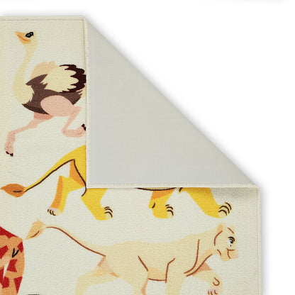 Kids Nylon Area Rugs, 1070 GSM, Character, Blush