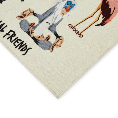 Kids Nylon Area Rugs, 1070 GSM, Character, Blush