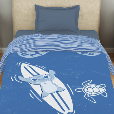 Kids 100 % Cotton Single Quilt, 132 TC, Character, Blue