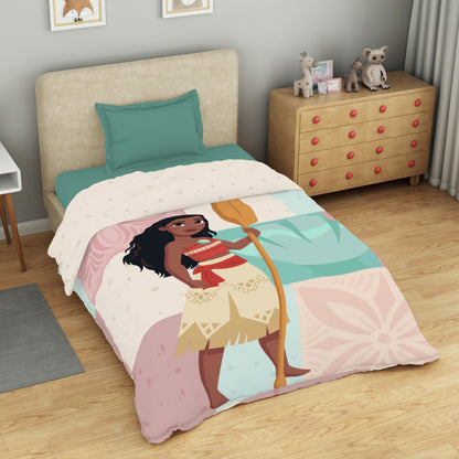 Kids 100 % Cotton Single Quilt, 132 TC, Character, Cream