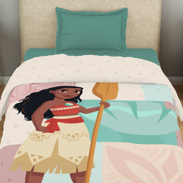 Kids 100 % Cotton Single Quilt, 132 TC, Character, Cream