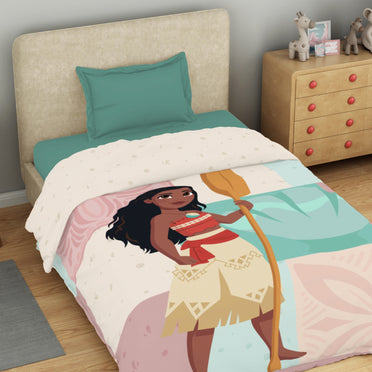 Kids 100 % Cotton Single Quilt, 132 TC, Character, Cream