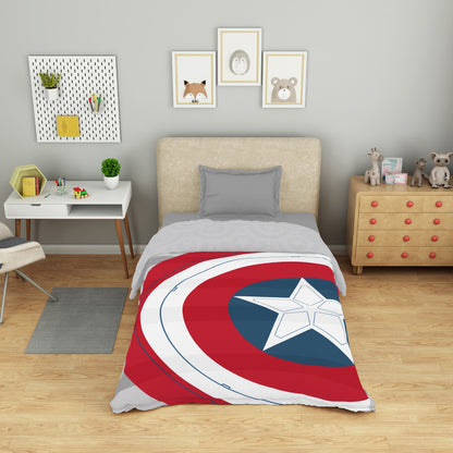 Kids 100 % Cotton Single Quilt, 132 TC, Character, Red