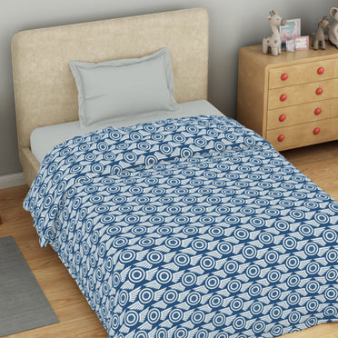 Kids 100 % Cotton Top Sheet, 170 TC, Character, Dark Blue