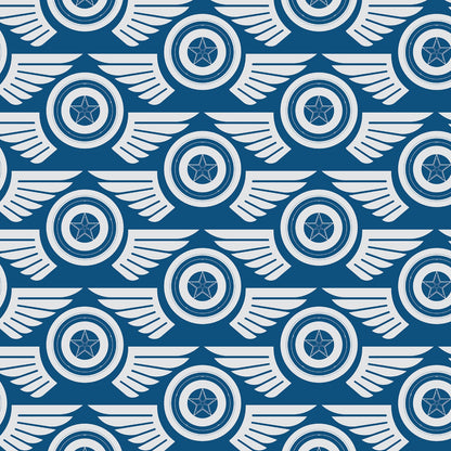 Kids 100 % Cotton Top Sheet, 170 TC, Character, Dark Blue
