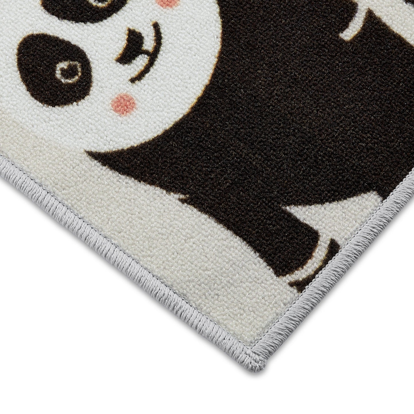 Kids Nylon Small Foot Mat, 1070 GSM, Character, Dark Brown