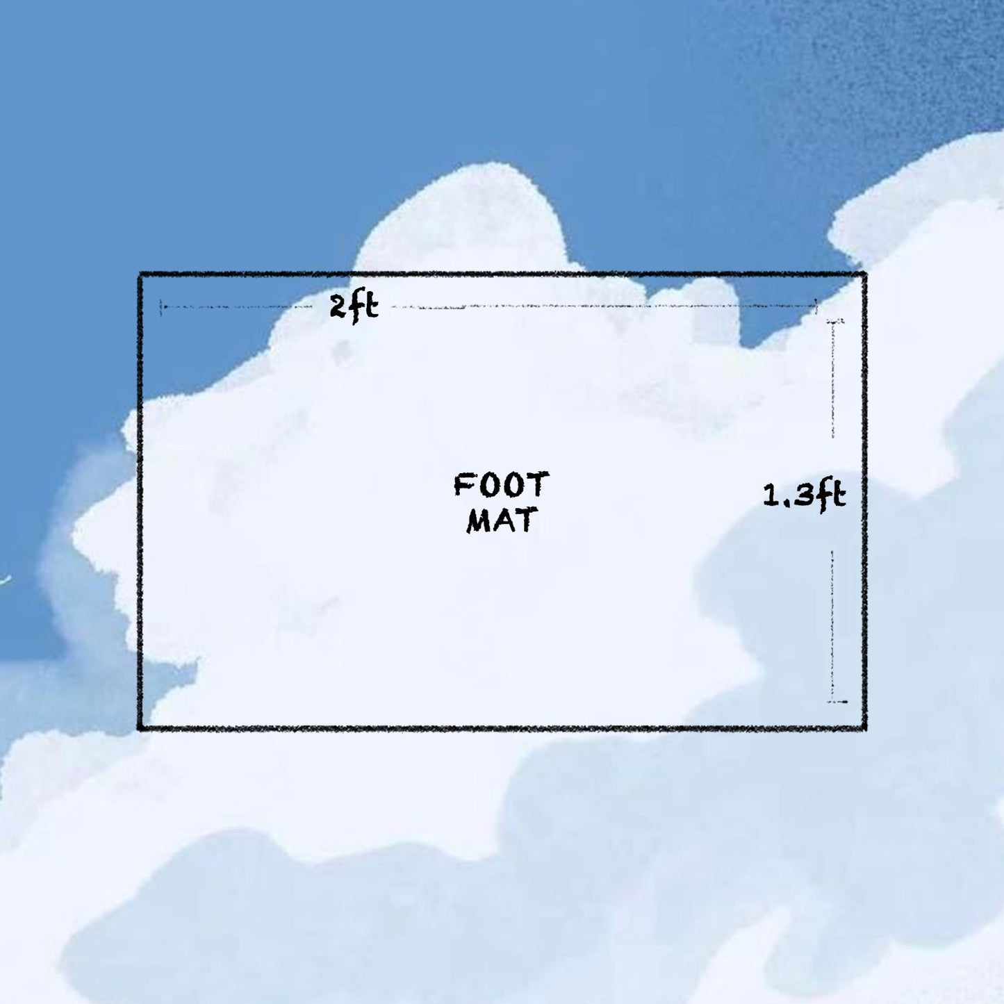 Kids Nylon Small Foot Mat, 1070 GSM, Character, Light Violet