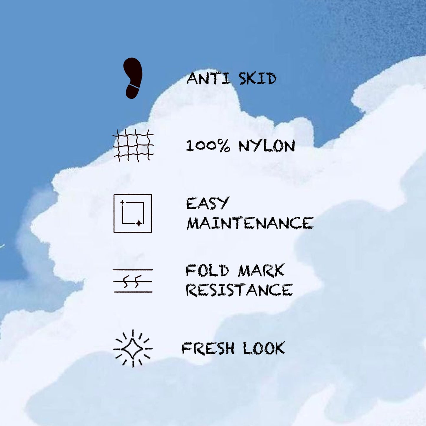 Kids Nylon Area Rugs, 1070 GSM, Character, Yellow