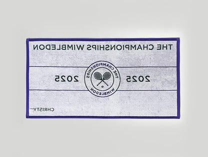 Wimbledon 2025 Jacquard Green/Purple 100% Cotton Bath Towel