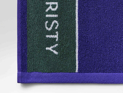 Wimbledon 2025 Jacquard Green/Purple 100% Cotton Bath Towel