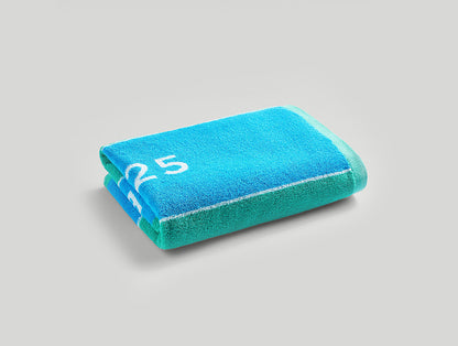 Wimbledon 2025 Jacquard Aqua Sky Blue 100% Cotton Bath Towel