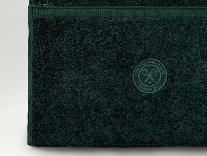 Wimbledon 2025 Jacquard Green 100% Cotton Hand Towel