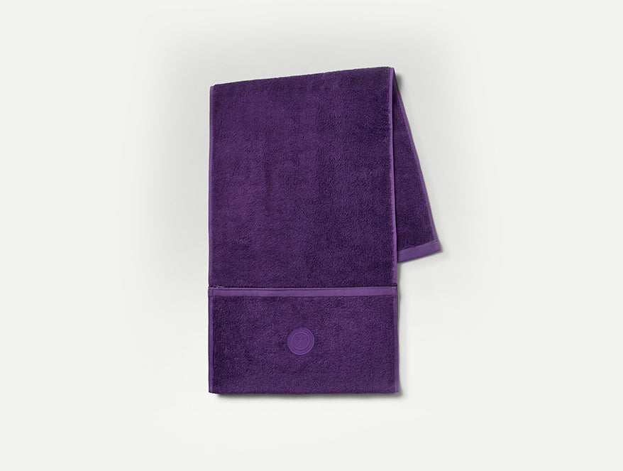 Wimbledon 2025 Jacquard Purple 100% Cotton Hand Towel
