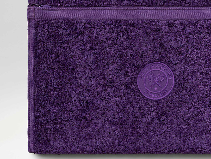 Wimbledon 2025 Jacquard Purple 100% Cotton Hand Towel