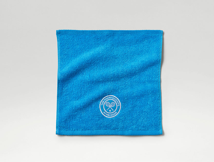 Wimbledon 2025 Jacquard Sky Blue Face Towel