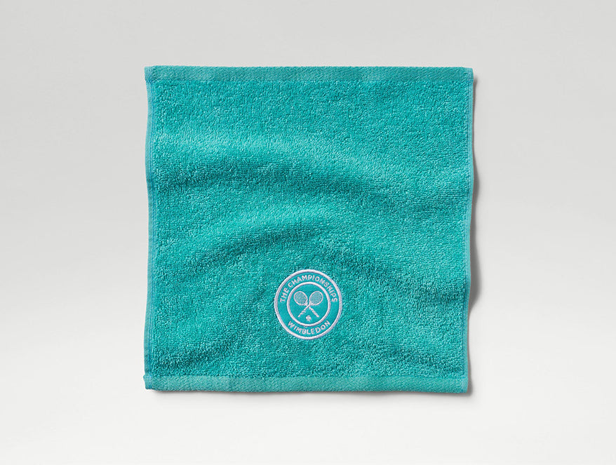 Wimbledon 2025 Jacquard Aqua Face Towel