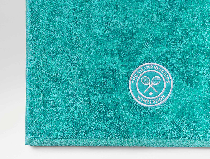 Wimbledon 2025 Jacquard Aqua Face Towel