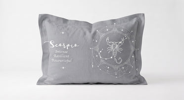Spaces Scorpio Grey Sunshine 100% Cotton Standard Pillow Cover - 17 x 27 Inches
