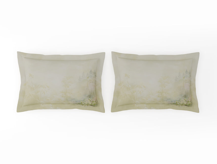 Organic Cotton Large Bedsheet, 180 TC, Floral, Light Yellow